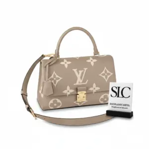 Bicolor Monogram Empreinte Leather Madeleine MM Shoulder Bag M46041
