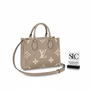 Bicolor Monogram Print Small Top Handle Tote Bag M45779 M45654 M45659