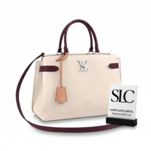 Chain Embellished Leather Tote Bag with Shoulder Strap M53730