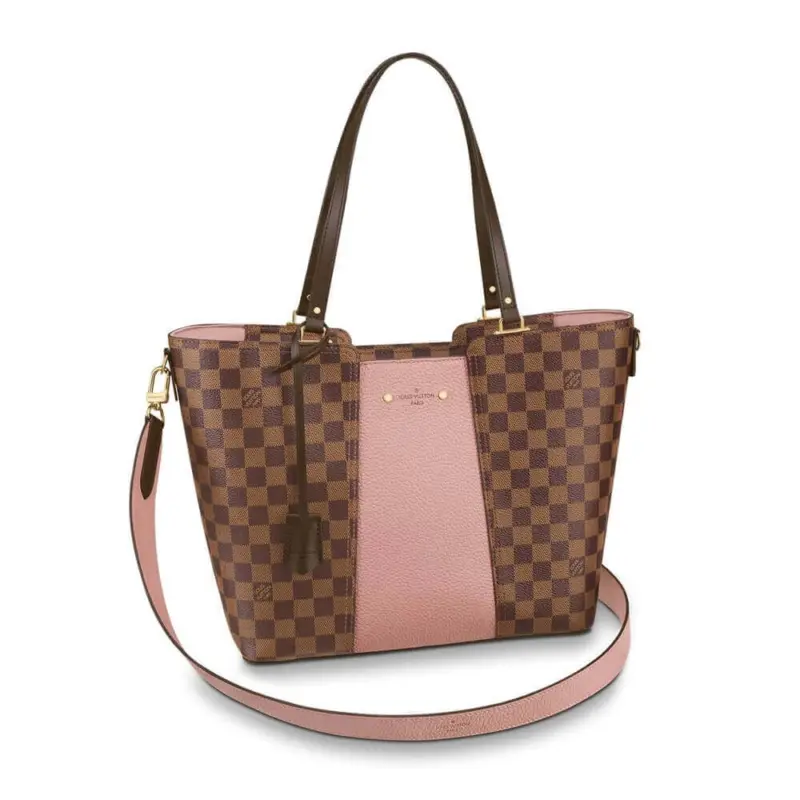 Checked-Ebene-Print-Jersey-Shoulder-Tote-Bag-N44041-N44023-Pink-Checked-Ebene-Print-Jersey-Shoulder-Tote-Bag-N44041-N44023-Pink-1.webp