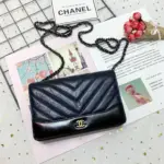Chevron-Quilted-Crinkled-Calfskin-Wallet-on-Chain-Bag-A86025-Black-Chevron-Quilted-Crinkled-Calfskin-Wallet-on-Chain-Bag-A86025-Black-1.webp