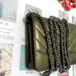 Chevron-Quilted-Crinkled-Calfskin-Wallet-on-Chain-Bag-A86025-Green-Chevron-Quilted-Crinkled-Calfskin-Wallet-on-Chain-Bag-A86025-Green-3.webp
