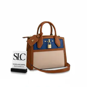 City Steamer Mini Grained Leather Top Handle Bag M55099