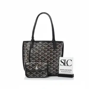 Classic Chevron Print Coated Canvas Mini Tote Bag 20171