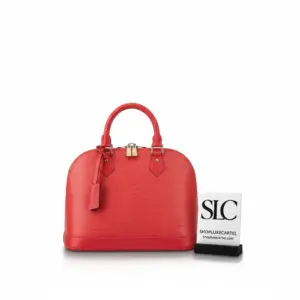 Classic Dome Top Handle Handbag in Textured Epi Leather M40862
