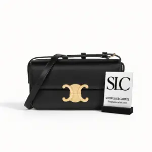 Classic Flap Shoulder Bag in Shiny Calfskin Leather 194143