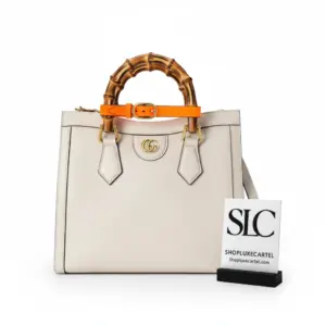 Classic Leather Diana Small Tote with Bamboo Handle 660195