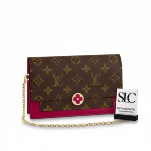 Classic Monogram Canvas Flore Wallet on a Chain Bag M67404 M67405