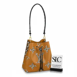 Classic Monogram Coated Canvas Drawstring Bucket Bag M44717 M44679