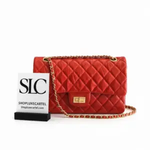 Classic Quilted 2.55 Aged Calfskin Leather Flap Bag A37586