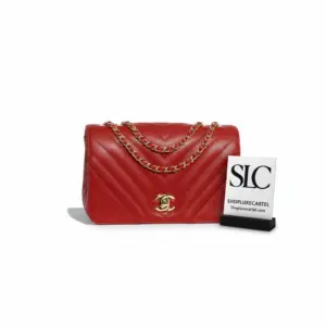 Classic Quilted Calfskin Leather Mini Flap Shoulder Bag A91586