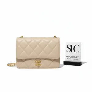 Classic Quilted Calfskin Leather Single Flap Shoulder Bag AS8869