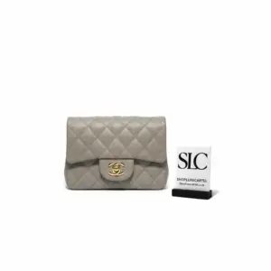 Classic Quilted Caviar Leather Mini Flap Shoulder Bag 1115