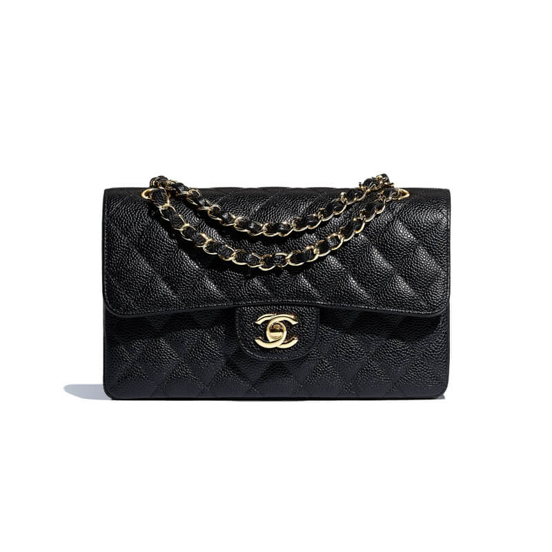 Classic-Quilted-Double-Flap-Shoulder-Bag-in-Caviar-Calfskin-A01113-Black-Classic-Quilted-Double-Flap-Shoulder-Bag-in-Caviar-Calfskin-A01113-Black-1.webp