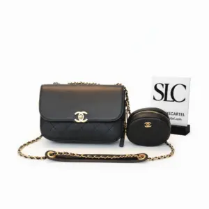 Classic Quilted Flap Shoulder Bag with Coin Purse AS1094