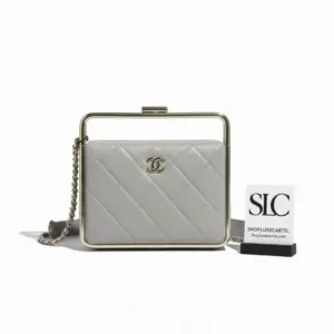 Classic Quilted Lambskin Leather Evening Flap Clutch Bag AS1732