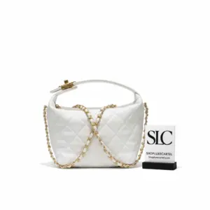 Classic Quilted Lambskin Small Hobo Shoulder Bag AS1745