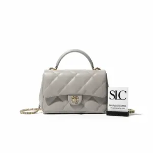 Classic Quilted Large Flap Top Handle Shoulder Bag AS1115