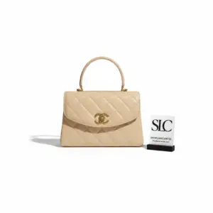 Classic Quilted Shoulder Bag with a Top Handle AS1174