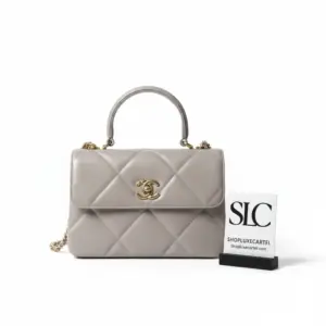 Classic Quilted Small Flap Bag With Top Handle A92236
