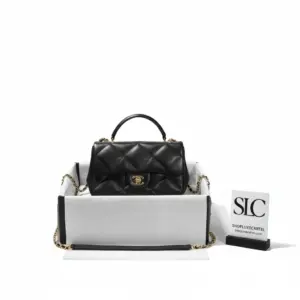 Classic Quilted Small Flap Bag with Top Handle AS1114