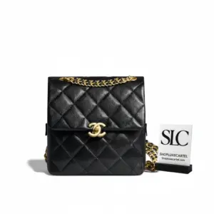 Classic Quilted Travel Backpack in Grained Calfskin AS3108