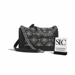 Classic Quilted Wool Boy Flap Style Shoulder Handbag A67086