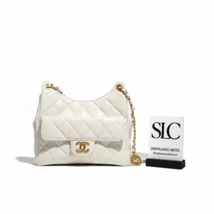 Classic Shoulder Hobo Bag in Shiny Crumpled Calfskin AS3690