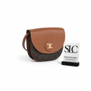 Classic Shoulder Saddle Bag in Signature Triomphe Canvas 194152