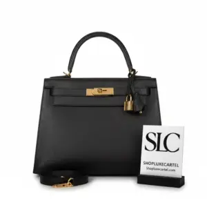 Classic Structured Top Handle Satchel in Genuine Epsom Leather