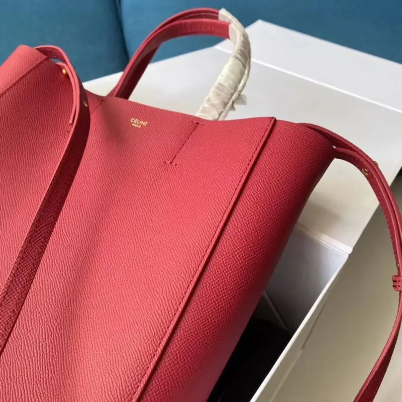 Classic-Style-Small-Cabas-Tote-in-Grained-Calfskin-189813-Red-Classic-Style-Small-Cabas-Tote-in-Grained-Calfskin-189813-Red-2.webp