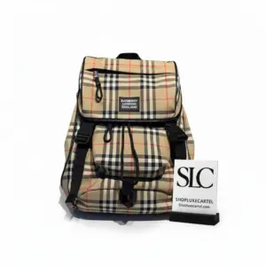 Classic Travel Backpack with Vintage Check Logo Detail 80177361