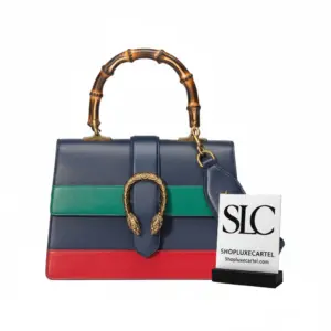 Classic Tricolor Stripe Medium Top Handle Shoulder Bag 448075