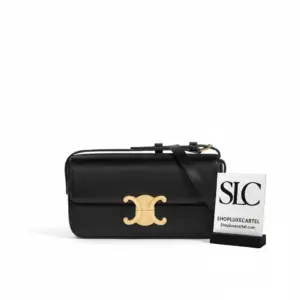 Classic Triomphe Flap Shoulder Bag in Natural Calfskin 194143