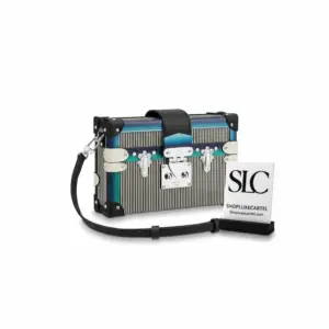 Classic Trunk Style Petite Malle Crossbody Clutch Bag M53847