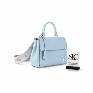 Cluny Mini Epi Leather Top Handle Bag Cloud Blue M22617