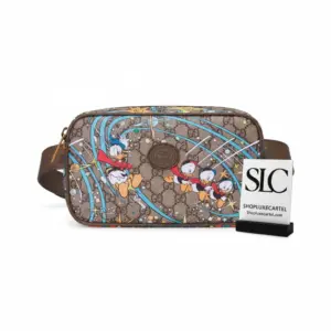 Colorful Cartoon Duck Graphic Print Travel Belt Bag 602695