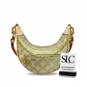 Crescent Half-Moon Hobo Shoulder Bag in Gold M22928