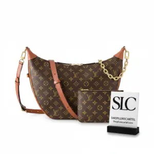 Crescent Shape Monogram Print Loop Hobo Shoulder Bag M46311