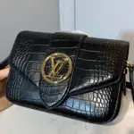 Croc-Effect-Pont-9-Leather-Flap-Shoulder-Bag-M55950-Black-Croc-Effect-Pont-9-Leather-Flap-Shoulder-Bag-M55950-Black-3.webp