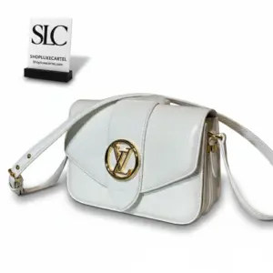 Croc-Effect Pont 9 Leather Flap Shoulder Bag M55950