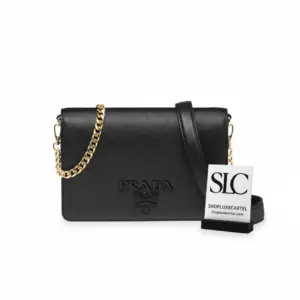 Crossbody Mini Shoulder Bag in Classic Saffiano Leather 1BP012