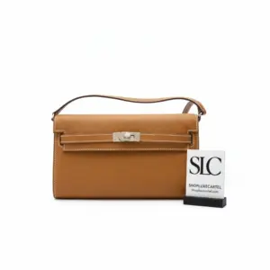 Crossbody Wallet on Chain Clutch with Strap Brown 499041