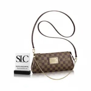 Damier Ebene Canvas Eva Convertible Shoulder Clutch Bag N55213