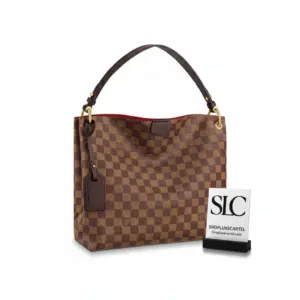 Damier Ebene Canvas Graceful PM Shoulder Hobo Bag N44044