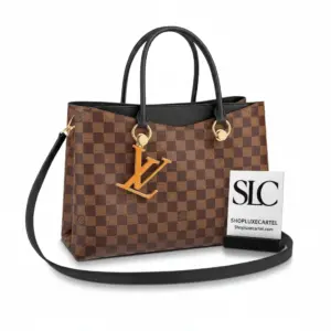 Damier Ebene Canvas Top Handle Satchel Tote Bag N40052