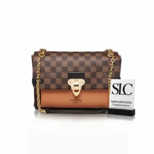 Damier Ebene Canvas Vavin PM Shoulder Bag in Caramel N40110