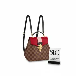 Damier Ebene Leather Clapton Backpack Handbag N42259 N42262 N40104