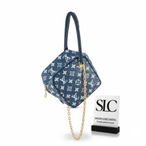 Denim Jacquard Monogram Print Square Shoulder Bag M59611