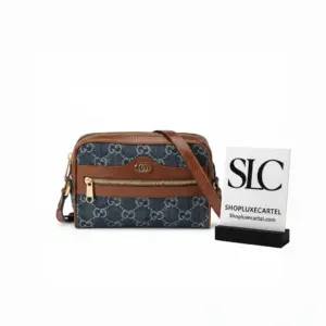 Denim Ophidia Monogram Print Mini Shoulder Bag 517350